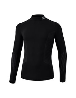 Erima Funktionsunterwäsche Langarmshirt Athletic Turtleneck mit Kragen (nahtlos) schwarz Herren